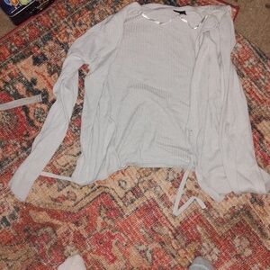Torrid Light Gray Cardigan Size 2x